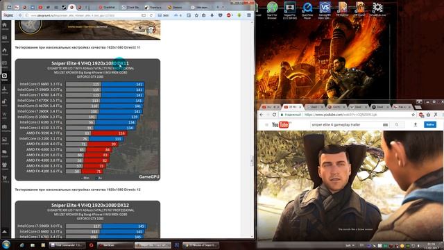 Sniper Elite 4 тест видеокарт, первые оценки, системные требования смотреть онлайн