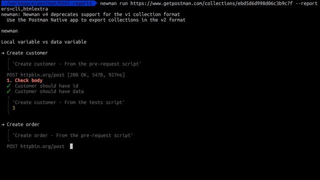 Postman / Newman: Create better HTML reports (htmlextra reporter) смотреть онлайн