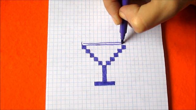 How to Draw Cocktail Halloween Simple Picture Pixel Art for Kids 如何繪製 कैसे आकर्षित करने के लिए смотреть онлайн