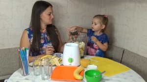 Бананово - финиковый коктейль делаем дома Banana's coctail make at home