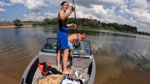 С вейкбордом за катером. Легко ли начать кататься с первого раза? Озернинское водохранилище.
