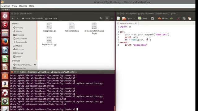 Python Exception Handling Files Example смотреть онлайн