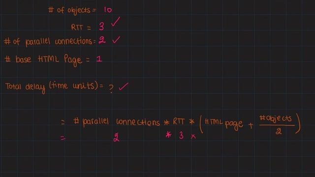 Calculating the total delay for a non-persistent connection with parallel connections. смотреть онлайн