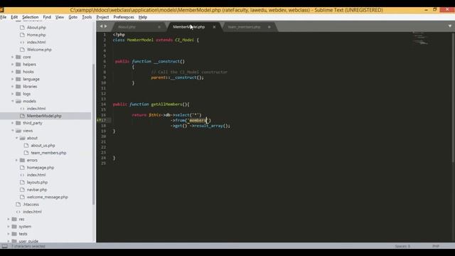 Codeigniter: display data from database смотреть онлайн