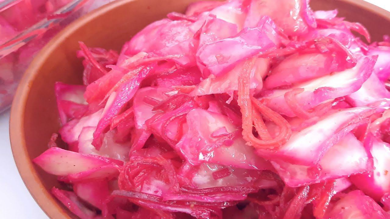 Капусты много не бывает. Вкусный САЛАТ из МАРИНОВАННОЙ КАПУСТЫ. смотреть онлайн