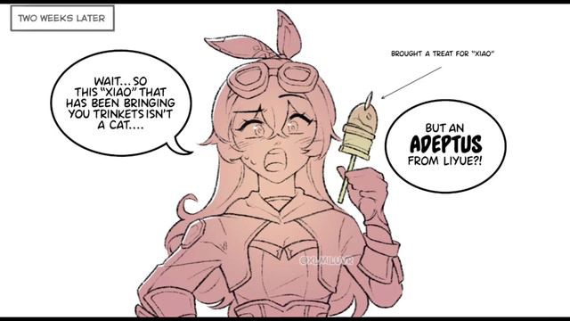 Cat Behaviour - Genshin Impact Comic Dub смотреть онлайн