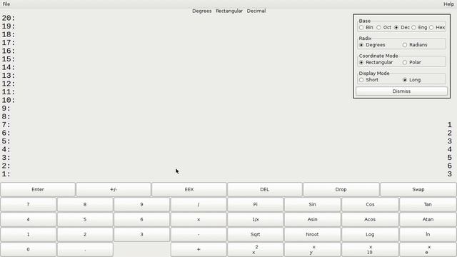 GRPN, GTK+ RPN calculator смотреть онлайн