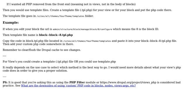 Drupal: Is there a 'official' place to put PHP snippets? (2 Solutions!!) смотреть онлайн