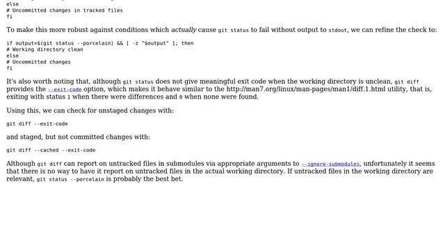 Unix & Linux: Determine if Git working directory is clean from a script (4 Solutions!!) смотреть онлайн