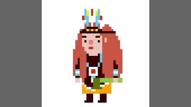 Рисуем ИНДЕЙЦА по клеточкам в игре:Sandbox смотреть онлайн