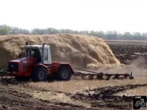 Kirovets 744 plowing /// Трактор К-744Р Кировец пахота