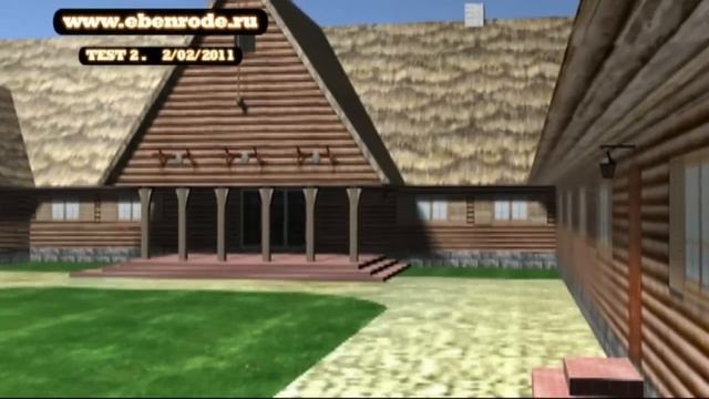 Дача Геринга, Роминта. 3d-модель для док. фильма. смотреть онлайн