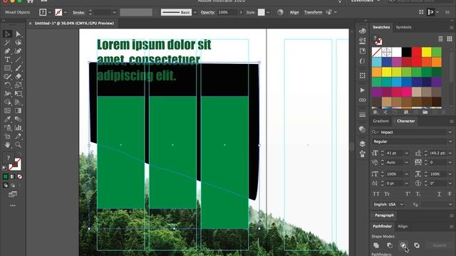 How to Create Magazine Design with column grid in Adobe Illustrator смотреть онлайн