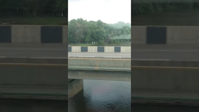 Highway Astrakhan Volgograd from the train window Автотрасса Астрахань Волгограда из окна поезда смотреть онлайн