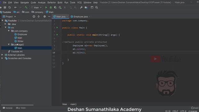 OOP 09- Java Access Modifiers in Sinhala смотреть онлайн