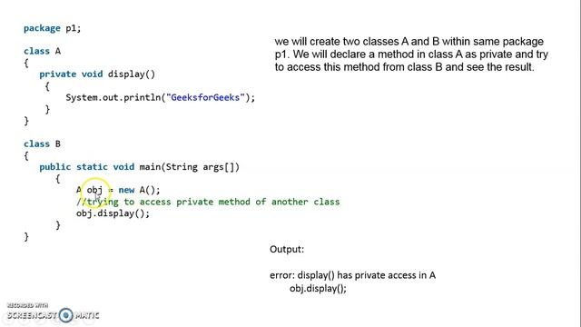 Access control in Java смотреть онлайн