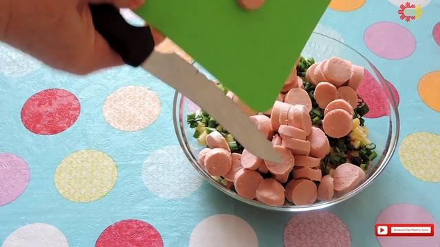 БАВАРСКИЙ САЛАТ с СОСИСКАМИ. Домашняя еда Кухня Рецепты смотреть онлайн