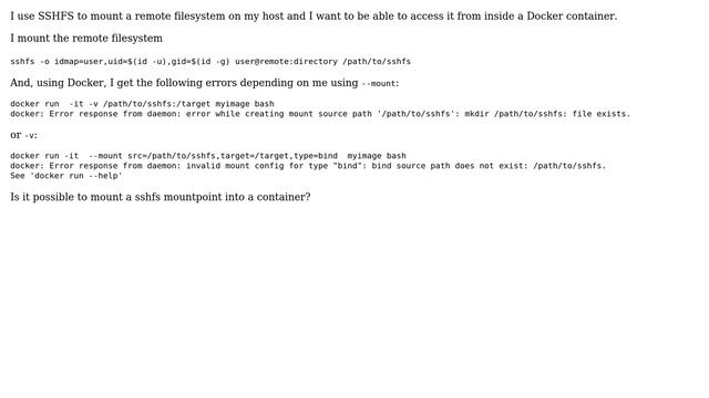 DevOps & SysAdmins: Mount a SSHFS volume into a Docker instance смотреть онлайн