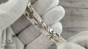 Тяжелая серебряная цепь мужская 100 грамм авторская - купить плетение из серебра.