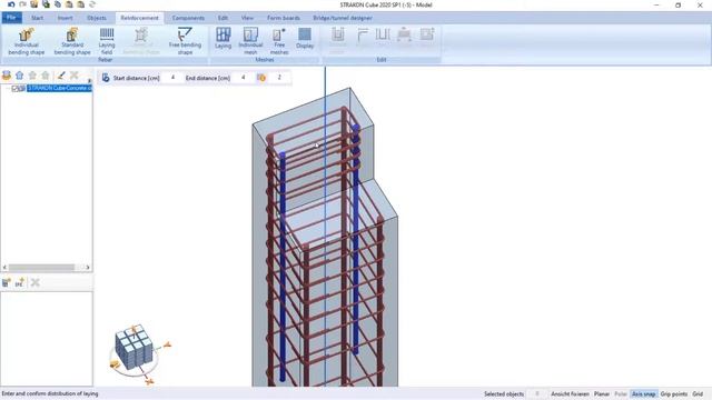 Трёхмерное моделирование армирования в программе СТРАКОН смотреть онлайн
