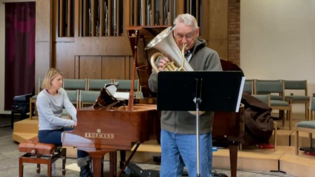Euphonium Solo: "Allegro Moderato" by Capuzzi/Werden. Rehearsing for an Upcoming Performance смотреть онлайн