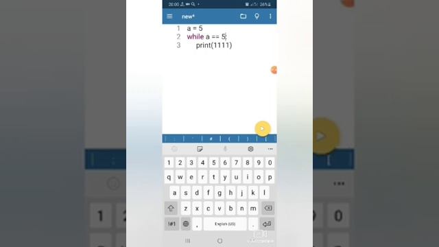 8. Pydroid. Python da "while" sikli. смотреть онлайн