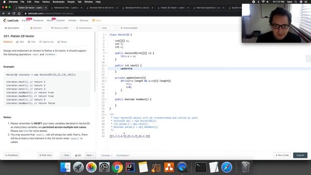 251. Flatten 2D Vector смотреть онлайн