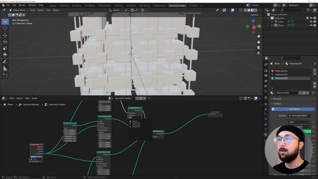 Geometry Nodes Abstract Model & Environment in Blender 3.0 смотреть онлайн