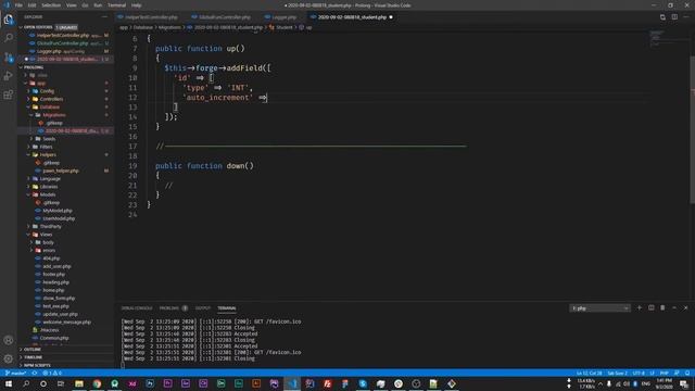 How to create and use database migration in codeigniter 4 | codeigniter 4 database migration смотреть онлайн
