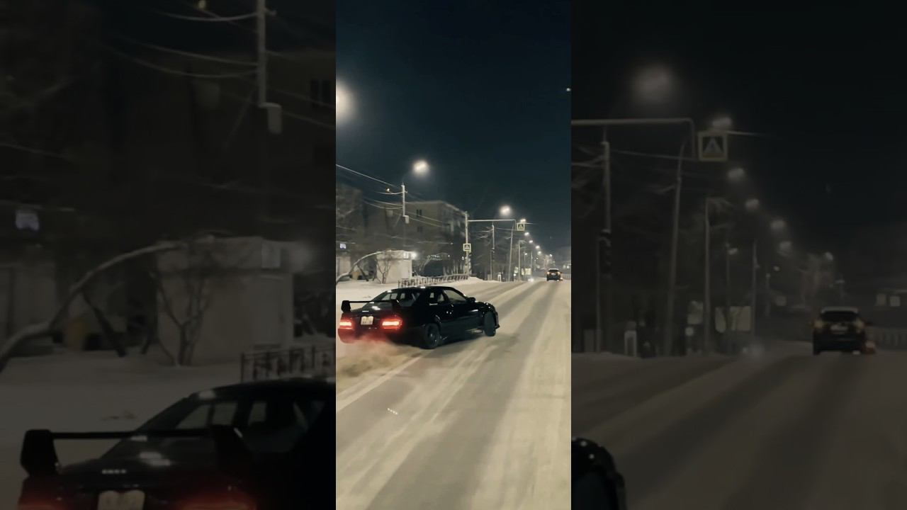 WINTER STREET DRIFT IN CITY #irkutsk #drift #дрифтиркутск