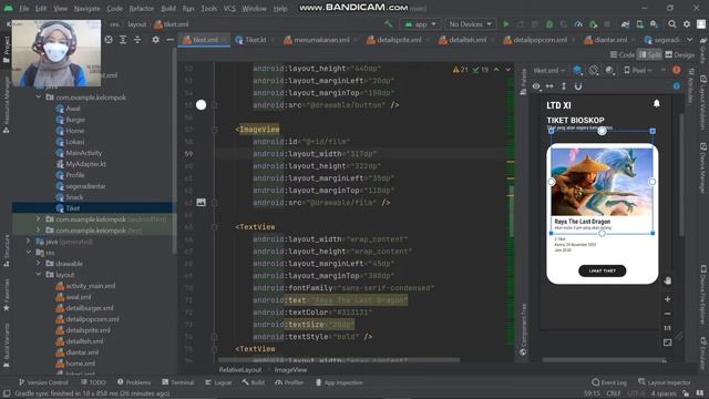 Aplikasi LTD IX menggunakan Viewpager dan TabLayout Android Kotlin смотреть онлайн