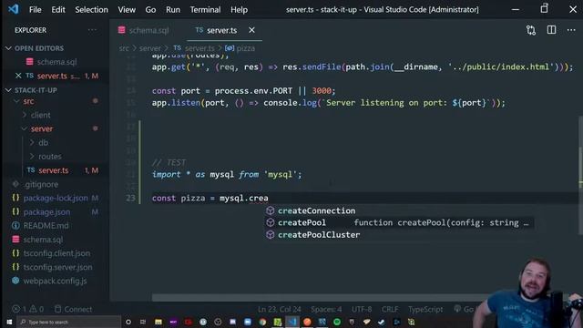Stack It Up! Connecting Node to our MySQL Database смотреть онлайн