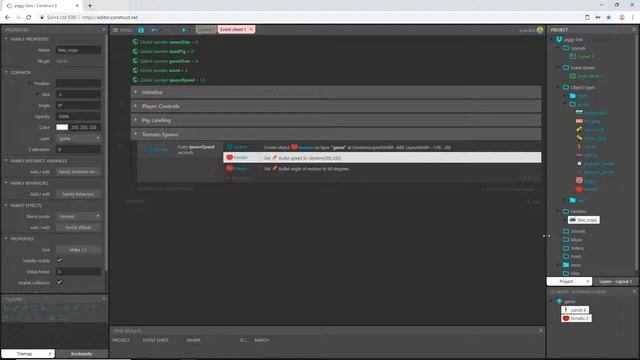 Construct 3 Tutorial #4 - Pig Toss - Object Spawning & Game Obstacles - no coding смотреть онлайн