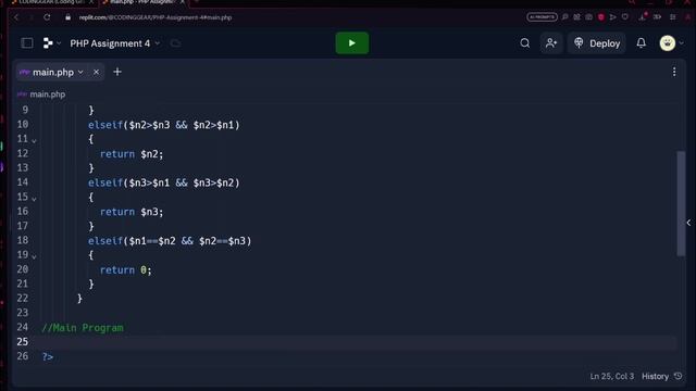 PHP Script Tutorial: Find Maximum of 3 Numbers (Sem 3 Lab Book Solution Assignment 4 -SET Q3 BCA) смотреть онлайн
