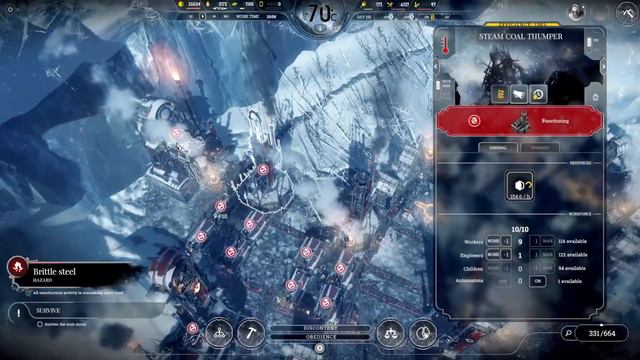 Frostpunk My greatest city Day 164 Population 664 смотреть онлайн