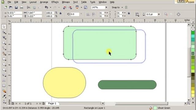 Shortcut in making rounded corners in CorelDraw смотреть онлайн