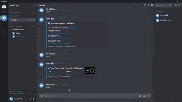 Discord Dyno Bot Tutorial - How to setup Dyno Music (v4 Dashboard) смотреть онлайн