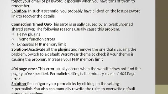 WordPress technical support for errors смотреть онлайн