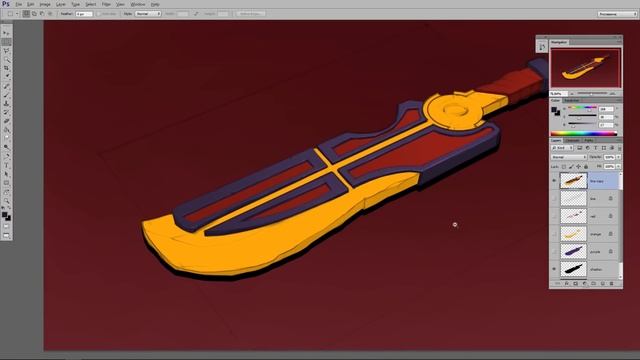 Рисуем фантастический меч в Adobe Photoshop | уроки для новичков смотреть онлайн