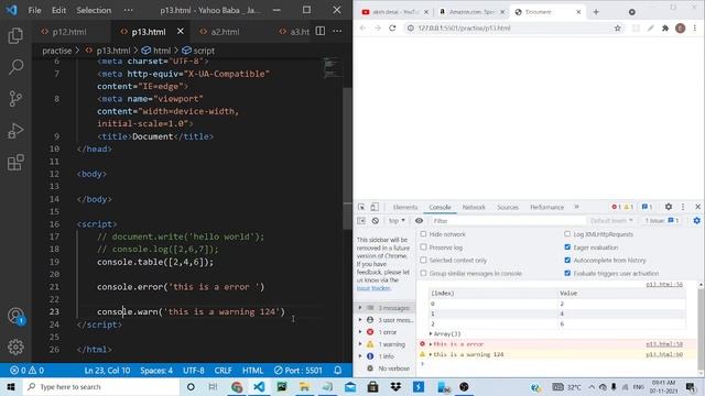 8. JavaScript With Google Chrome Console #akshdesai ? смотреть онлайн