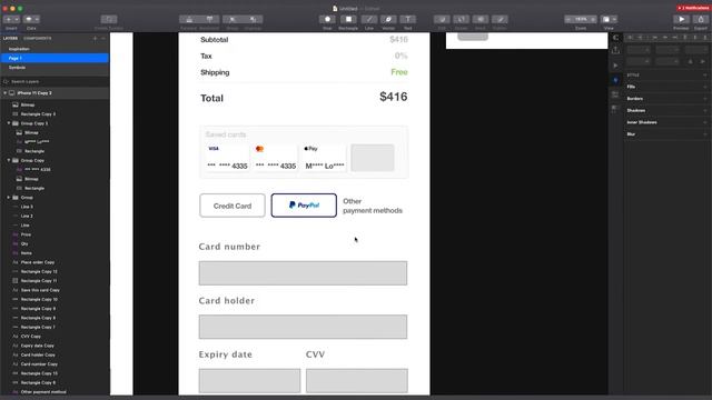 UI Design Process of a Checkout Screen. Speed Art Tutorial on Sketch #complainbydoing EP04 смотреть онлайн