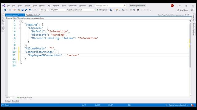 Using sql server in razor pages project смотреть онлайн