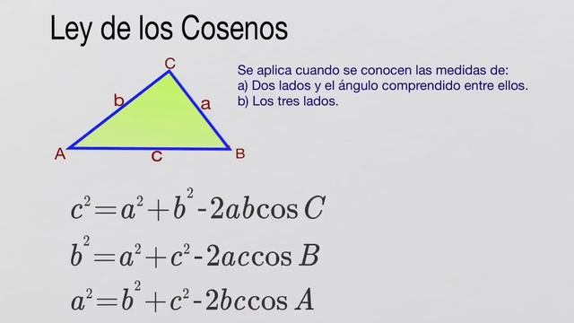 Ley de Senos y Ley de Cosenos, resolución de triángulos oblicuángulos смотреть онлайн