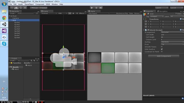 NGUI 3.x - Grid, Table смотреть онлайн