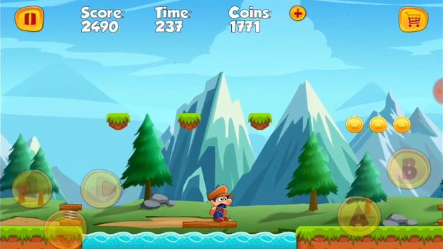 Super Bino Go. | 17 уровень | Super Mario like game смотреть онлайн