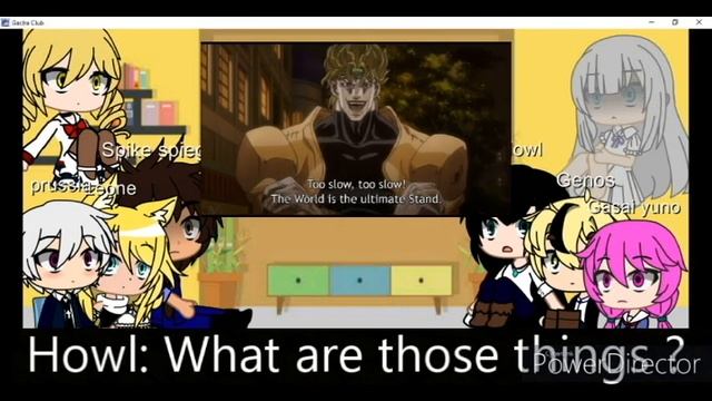 Anime characters react to Jotaro vs Dio смотреть онлайн