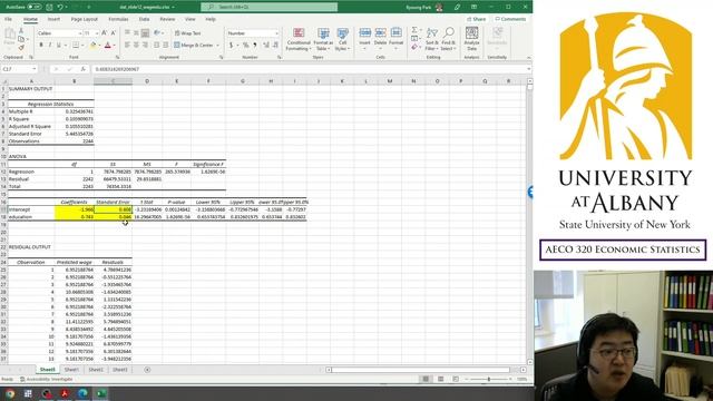 How to Read Regression Results on Excel смотреть онлайн