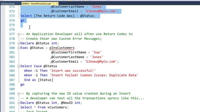 Stored Procedures-06 Stored Procedures With Return Codes смотреть онлайн