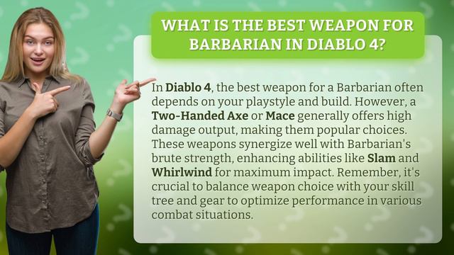 What is the best weapon for Barbarian in Diablo 4? смотреть онлайн