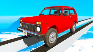 ТРОПА СМЕРТИ! СЛОЖНЫЕ ИСПЫТАНИЯ В ВОЗДУХЕ НА НИВЕ! БЕЗУМНЫЙ СКИЛЛ ТЕСТ НА МАШИНЕ В BeamNG.drive